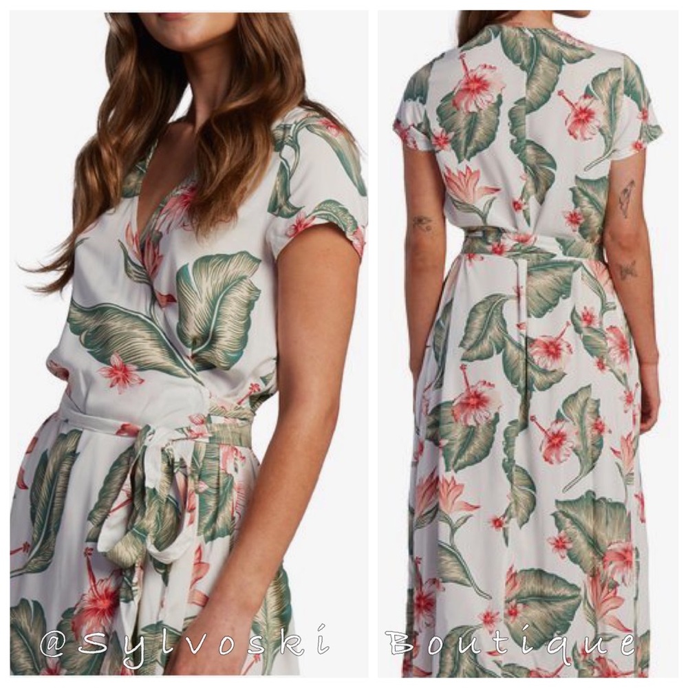 🔥ROXY Summer On Top Short Sleeve Dress NWT - Picture 1 of 5